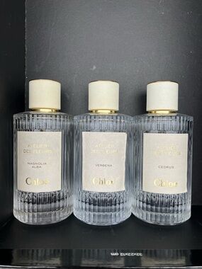Chloé Atelier Des Fleurs Fragrance Trio in Clear & Gold